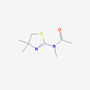 molecular formula C8H14N2OS B13807064 N-(4,4-dimethyl-5H-1,3-thiazol-2-yl)-N-methylacetamide 