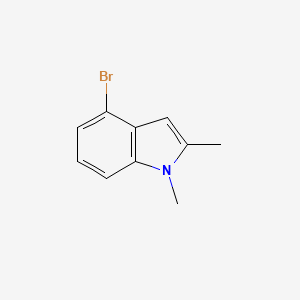 molecular formula C10H10BrN B1380708 4-Bromo-1,2-dimethyl-1H-indole CAS No. 1367936-66-0