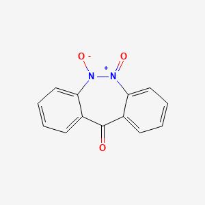 molecular formula C13H8N2O3 B13807092 11H-Dibenzo[c,f][1,2]diazepin-11-one 5,6-dioxide 