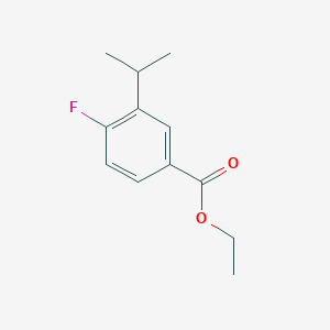 molecular formula C12H15FO2 B13807108 Ethyl 4-fluoro-3-isopropylbenzoate CAS No. 1112179-21-1