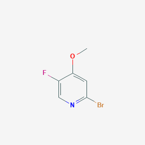 molecular formula C6H5BrFNO B1380711 2-Bromo-5-fluoro-4-methoxypyridine CAS No. 1256816-36-0