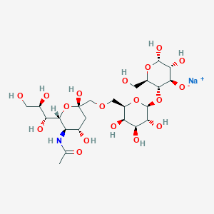 molecular formula C23H40NNaO18 B13807143 Sialyllactose sodium salt from human milk 