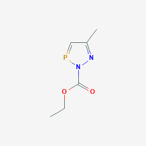 molecular formula C6H9N2O2P B13807187 Ethyl 5-methyldiazaphosphole-2-carboxylate 