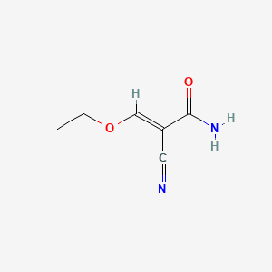 molecular formula C6H8N2O2 B13807269 2-Cyano-3-ethoxyacrylamide CAS No. 7154-55-4