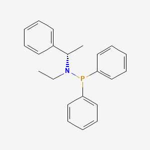 molecular formula C22H24NP B13807312 [Ethyl[(S)-1-phenylethyl]amino]diphenylphosphine 