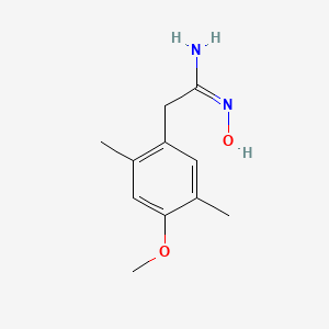 molecular formula C11H16N2O2 B13807347 N-Hydroxy-2-(4-methoxy-2,5-dimethyl-phenyl)-acetamidine CAS No. 885952-55-6