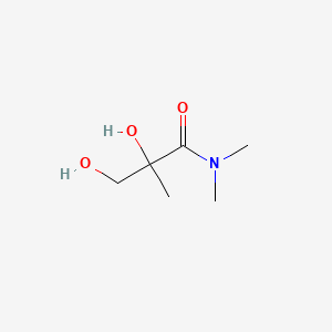 molecular formula C6H13NO3 B13807397 Propanamide, 2,3-dihydroxy-N,N,2-trimethyl-(9CI) CAS No. 549504-33-8