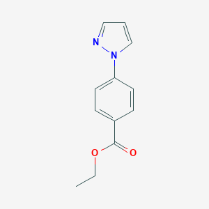 molecular formula C12H12N2O2 B138074 Ethyl 4-(1H-pyrazol-1-YL)benzoate CAS No. 143426-47-5