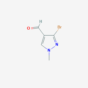 molecular formula C5H5BrN2O B1380741 3-Bromo-1-methyl-1H-pyrazole-4-carbaldehyde CAS No. 1368167-47-8