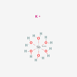 molecular formula H12KO6Sb+ B13807422 Potassium Hexahydroxyantimonate (KSb(OH)6) 