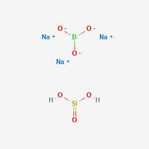 molecular formula BH2Na3O6Si B13807434 Sodium borate silicate CAS No. 50815-87-7
