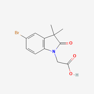 2-(5-Bromo-3,3-dimethyl-2-oxoindolin-1-yl)acetic acid