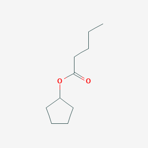 molecular formula C10H18O2 B13807440 Cyclopentyl pentanoate CAS No. 5451-99-0