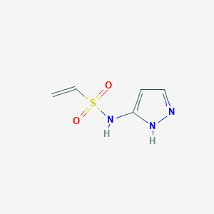 molecular formula C5H7N3O2S B13807452 3-(Vinylsulfamido)-pyrazole 