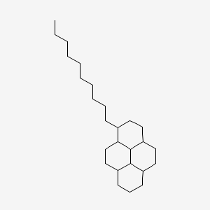 molecular formula C26H46 B13807460 3-n-Decylperhydropyrene CAS No. 55191-41-8