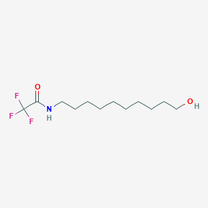 molecular formula C12H22F3NO2 B13807473 10-[(Trifluoroacetyl)amino]-1-decanol 