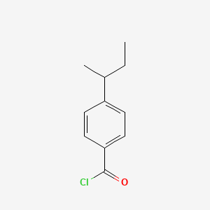 molecular formula C11H13ClO B13807499 4-(Butan-2-yl)benzoyl chloride CAS No. 86156-81-2