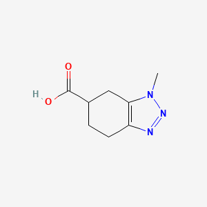1-methyl-4,5,6,7-tetrahydro-1H-1,2,3-benzotriazole-6-carboxylic acid