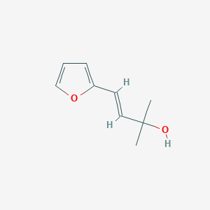molecular formula C9H12O2 B13807512 4-(Furan-2-yl)-2-methylbut-3-en-2-ol 