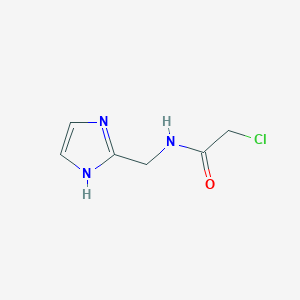 molecular formula C6H8ClN3O B13807526 Acetamide,2-chloro-N-(1H-imidazol-2-ylmethyl)- 