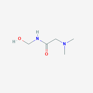 molecular formula C5H12N2O2 B13807567 Acetamide,2-(dimethylamino)-N-(hydroxymethyl)- 
