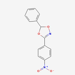 molecular formula C14H10N2O4 B13807568 1,4,2-Dioxazole, 3-(p-nitrophenyl)-5-phenyl- CAS No. 2289-99-8