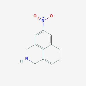 molecular formula C12H10N2O2 B13807594 5-nitro-2,3-dihydro-1H-benzo[de]isoquinoline CAS No. 885272-09-3