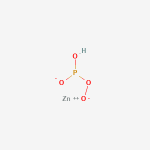 molecular formula HO4PZn B13807602 Zinc hydroxide oxide phosphite(zn4(oh)o2(po3)),dihydrate 