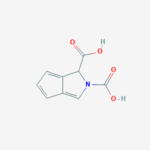 molecular formula C9H7NO4 B13807605 Hexahydro-,1-ethyl-2-(phenylmethyl)ester,(1r,3as,6ar)- 