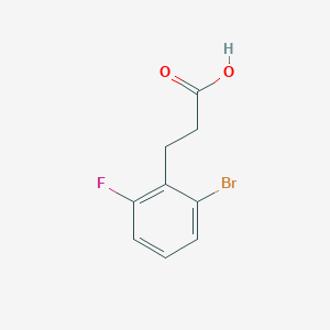 molecular formula C9H8BrFO2 B1380762 3-(2-Bromo-6-fluorophenyl)propanoic acid CAS No. 1261775-91-0