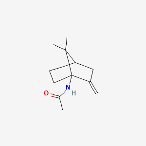 molecular formula C12H19NO B13807624 N-(7,7-Dimethyl-2-methylidenebicyclo[2.2.1]heptan-1-yl)acetamide CAS No. 827624-41-9