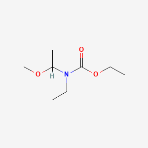 molecular formula C8H17NO3 B13807652 ethyl N-ethyl-N-(1-methoxyethyl)carbamate 
