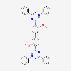 molecular formula C40H34N8O2 B13807689 Tetrazole Blue Diformazan 