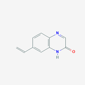 molecular formula C10H8N2O B13807697 7-ethenyl-1H-quinoxalin-2-one 
