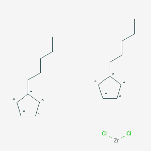 molecular formula C20H30Cl2Zr B13807726 Bis(N-pentylcyclopentadienyl)zirconiumdichloride 