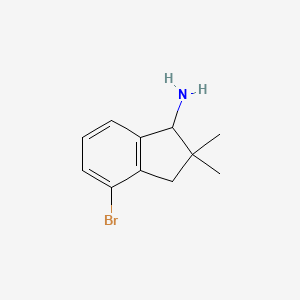 4-bromo-2,2-dimethyl-2,3-dihydro-1H-inden-1-amine