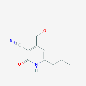 molecular formula C11H14N2O2 B13807796 4-(methoxymethyl)-2-oxo-6-propyl-1H-pyridine-3-carbonitrile CAS No. 6974-13-6