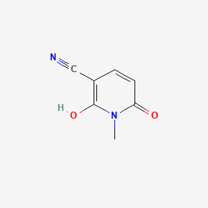 molecular formula C7H6N2O2 B13807823 1,6-Dihydro-2-hydroxy-1-methyl-6-oxonicotinonitrile CAS No. 53422-09-6