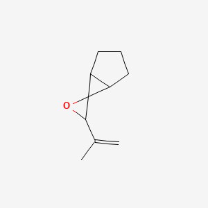 molecular formula C10H14O B13807858 3'-Prop-1-en-2-ylspiro[bicyclo[3.1.0]hexane-6,2'-oxirane] 