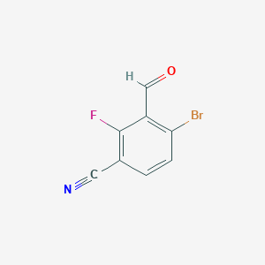 4-Bromo-2-fluoro-3-formylbenzonitrile