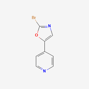 molecular formula C8H5BrN2O B1380789 2-Bromo-5-(pyridin-4-yl)oxazole CAS No. 1510020-83-3