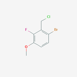 1-Bromo-2-(chloromethyl)-3-fluoro-4-methoxybenzene