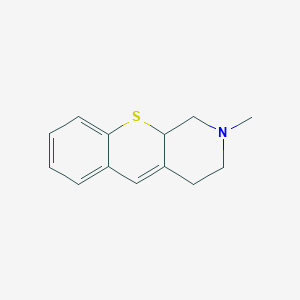 molecular formula C13H15NS B13807979 2H-[1]Benzothiopyrano[2,3-c]pyridine,1,3,4,10a-tetrahydro-2-methyl-,(+)-(8CI) 