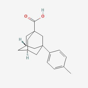 molecular formula C18H22O2 B13807980 1-(p-Tolyl)-3-adamantanecarboxylicaci 