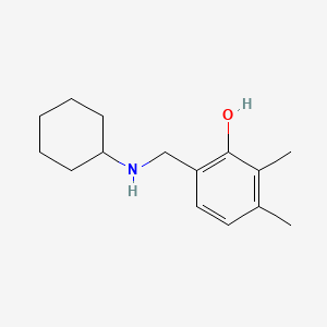 molecular formula C15H23NO B13807991 (Cyclohexylaminomethyl)xylenol CAS No. 85187-49-1