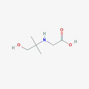 molecular formula C6H13NO3 B138080 2-[(1-Hydroxy-2-methylpropan-2-yl)amino]acetic acid CAS No. 1154902-47-2