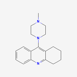 molecular formula C18H23N3 B13808022 Acridine, 1,2,3,4-tetrahydro-9-(4-methyl-1-piperazinyl)- CAS No. 7032-38-4
