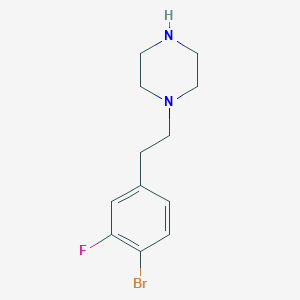 1-[2-(4-Bromo-3-fluorophenyl)ethyl]piperazine