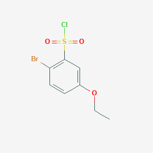molecular formula C8H8BrClO3S B1380813 2-Bromo-5-ethoxybenzene-1-sulfonyl chloride CAS No. 1019115-70-8