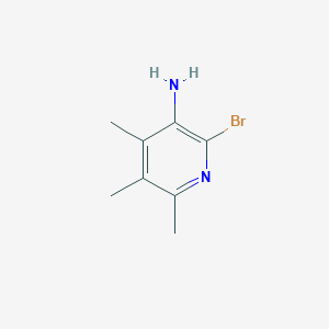 molecular formula C8H11BrN2 B1380814 2-Bromo-4,5,6-trimethylpyridin-3-amine CAS No. 1546230-00-5